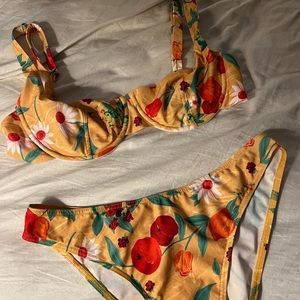Rouje Paris Yellow Bikini NWOT